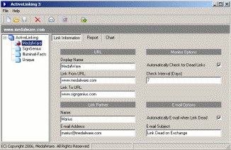 ActiveLinking link exchange monitor screenshot