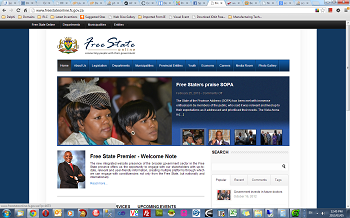 Free State Provincial Government WordPress Website Fraud
