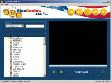SignGenius - Sign Language Software