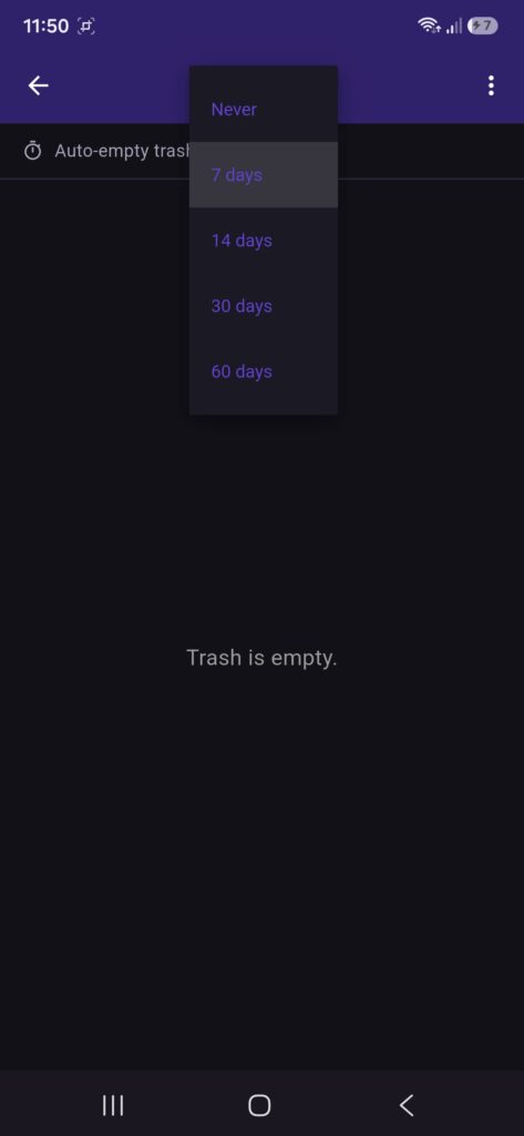 Voice Note Keeper - Auto Empty Trash